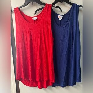 2 pieces Lularoe tank size 2xl